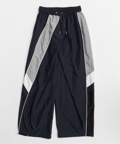 PRANK PROJECT（プランクプロジェクト）の「ディフォームトラックパンツ / Deform Track Pants（その他パンツ・レディース・グレー/ネイビー/イエロー・36/38）」の17枚目の写真