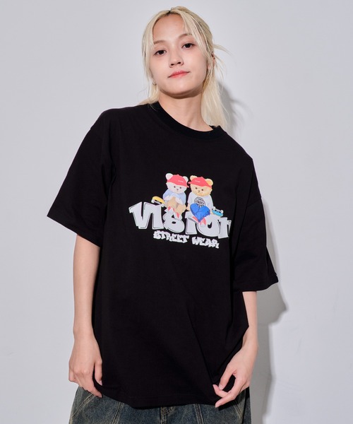 セール】∴WEGO/【25年春夏新作】別注VISIONベアグラフィックT