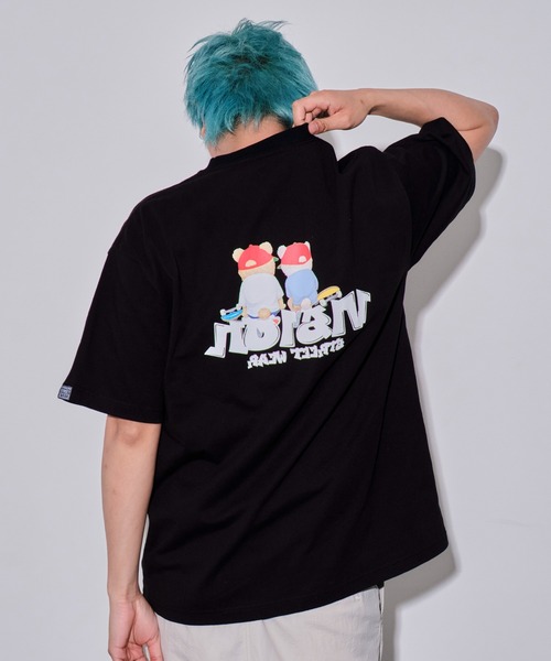 VISION STREET WEAR（ヴィジョンストリートウェア）の「∴WEGO/VISION別注ベアグラフィックT（Tシャツ/カットソー・メンズ・ホワイト/ブラック・MEDIUM/LARGE）」の4枚目の写真