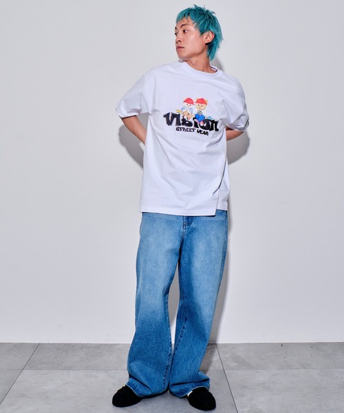 VISION STREET WEAR（ヴィジョンストリートウェア）の「∴WEGO/VISION別注ベアグラフィックT（Tシャツ/カットソー・メンズ・ホワイト/ブラック・MEDIUM/LARGE）」の5枚目の写真