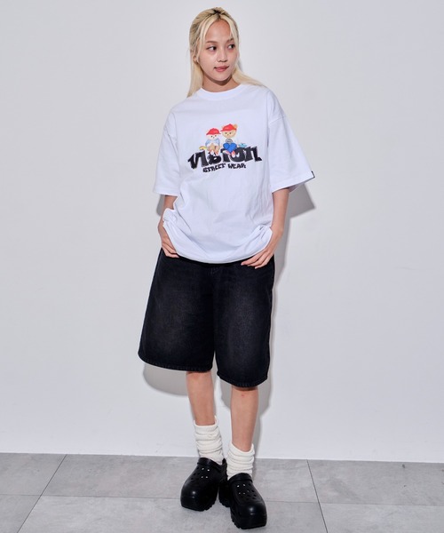 VISION STREET WEAR（ヴィジョンストリートウェア）の「∴WEGO/VISION別注ベアグラフィックT（Tシャツ/カットソー・メンズ・ホワイト/ブラック・MEDIUM/LARGE）」の6枚目の写真
