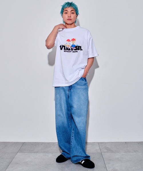 VISION STREET WEAR（ヴィジョンストリートウェア）の「∴WEGO/VISION別注ベアグラフィックT（Tシャツ/カットソー・メンズ・ホワイト/ブラック・MEDIUM/LARGE）」の15枚目の写真