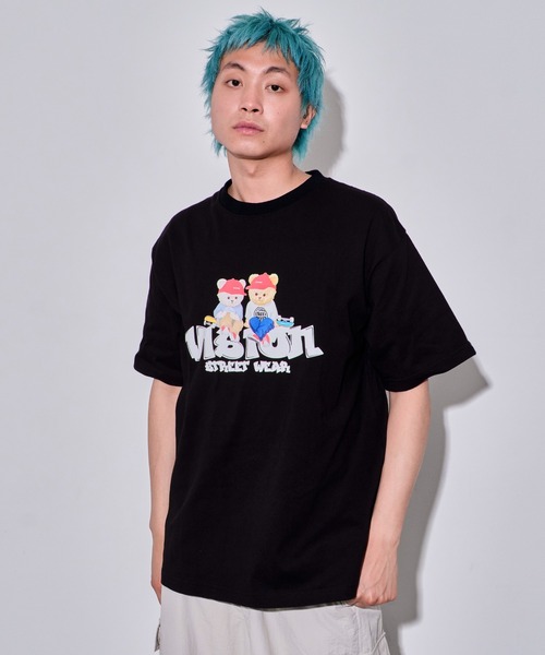 VISION STREET WEAR（ヴィジョンストリートウェア）の「∴WEGO/VISION別注ベアグラフィックT（Tシャツ/カットソー・メンズ・ホワイト/ブラック・MEDIUM/LARGE）」の20枚目の写真