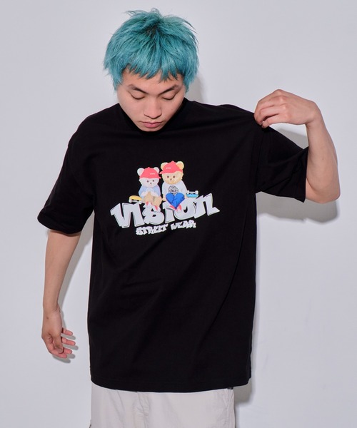 VISION STREET WEAR（ヴィジョンストリートウェア）の「∴WEGO/VISION別注ベアグラフィックT（Tシャツ/カットソー・メンズ・ホワイト/ブラック・MEDIUM/LARGE）」の21枚目の写真