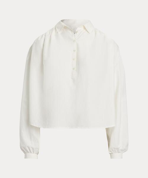 LoveloueRALPH LAUREN ビーズ ホワイト シャツブラウス ラッフルデザインブラウス（シャツ/ブラウス）｜ur's（ユアーズ