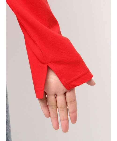 Ungrid（アングリッド）の「ハイツイストシアーロングスリーブTee（Tシャツ/カットソー・レディース・ターコイズブルー/オフホワイト/レッド/ブラック/イエロー・FREE）」の12枚目の写真