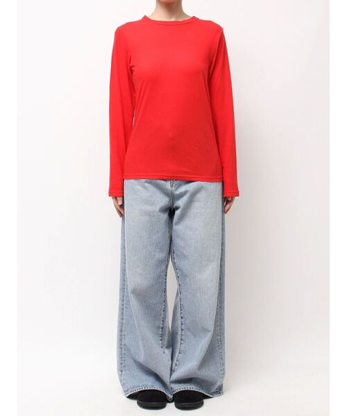 Ungrid（アングリッド）の「ハイツイストシアーロングスリーブTee（Tシャツ/カットソー・レディース・ターコイズブルー/オフホワイト/レッド/ブラック/イエロー・FREE）」の13枚目の写真