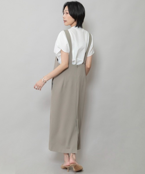 Munich（ミューニック）の「【UVカット】【接触冷感】【吸水・速乾性】ストレッチドビージャンパースカート（ジャンパースカート・レディース・ブラウン/カーキ/ブラック・M/S）」の7枚目の写真