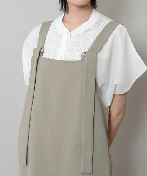 Munich（ミューニック）の「【UVカット】【接触冷感】【吸水・速乾性】ストレッチドビージャンパースカート（ジャンパースカート・レディース・ブラウン/カーキ/ブラック・M/S）」の11枚目の写真