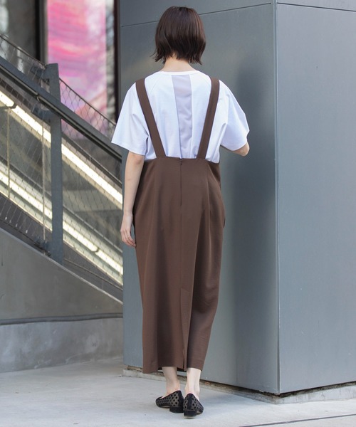 Munich（ミューニック）の「【UVカット】【接触冷感】【吸水・速乾性】ストレッチドビージャンパースカート（ジャンパースカート・レディース・ブラウン/カーキ/ブラック・M/S）」の18枚目の写真