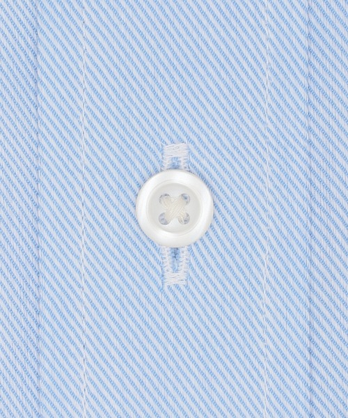 TOKYO SHIRTS（トウキョウシャツ）の「【吸水速乾】 形態安定ノンアイロン ボタンダウン 半袖ビジネスワイシャツ（大きいサイズ）（ビジネスシャツ・メンズ・サックスブルー・首回り45cm/首回り47cm）」の4枚目の写真