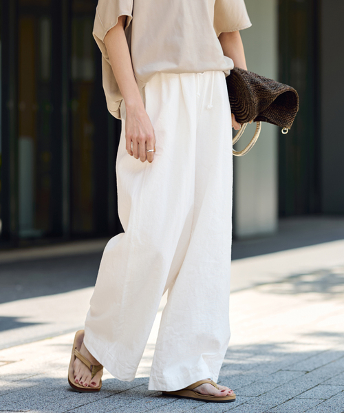 FRAMeWORK イージーワークパンツ 綿麻イージーパンツ（その他パンツ）｜FRAMeWORK（フレームワーク）の