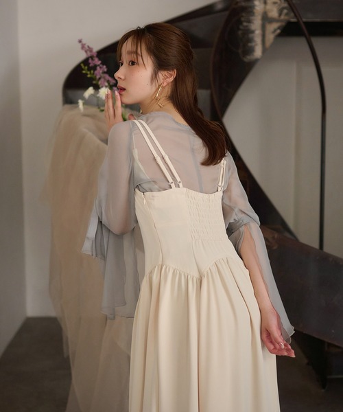最新コレックション セール】2way 2wayスリーブコルセット / onepiece corset sleeve ワンピース
