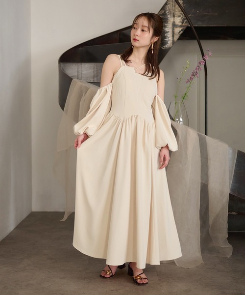 ワンピース mideal 2way sleeve corset onepiece 0521mideal_nml_121_7fe15b5d-