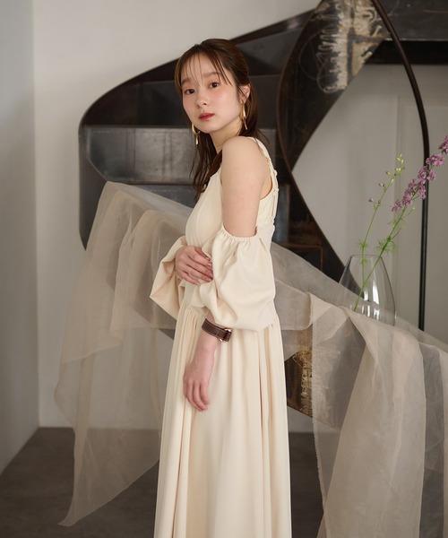 セール】2way sleeve corset onepiece / 2wayスリーブコルセット