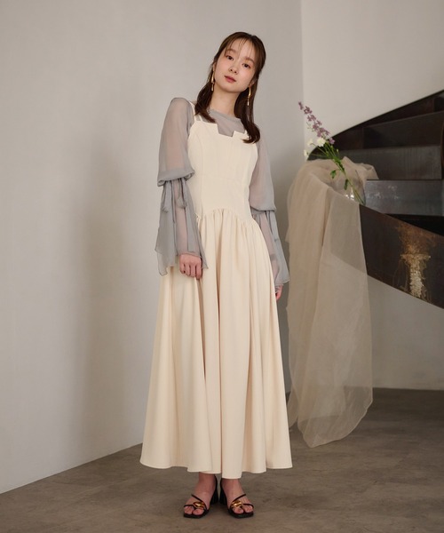 セール】2way sleeve corset onepiece / 2wayスリーブコルセット