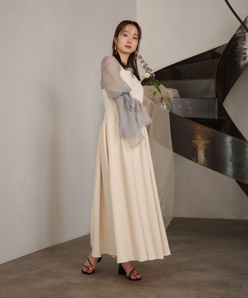 セール】2way sleeve corset onepiece / 2wayスリーブコルセット