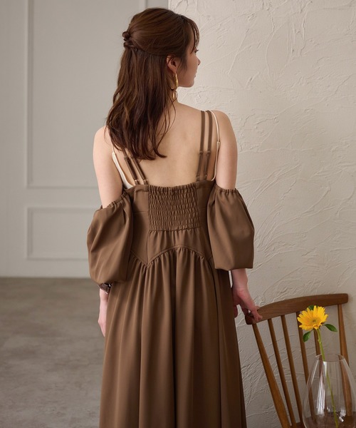 セール】2way sleeve corset onepiece / 2wayスリーブコルセット