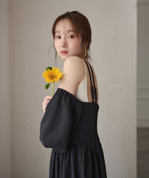 セール】2way sleeve corset onepiece / 2wayスリーブコルセット