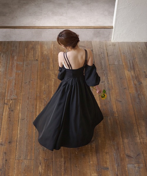 セール】2way sleeve corset onepiece / 2wayスリーブコルセット