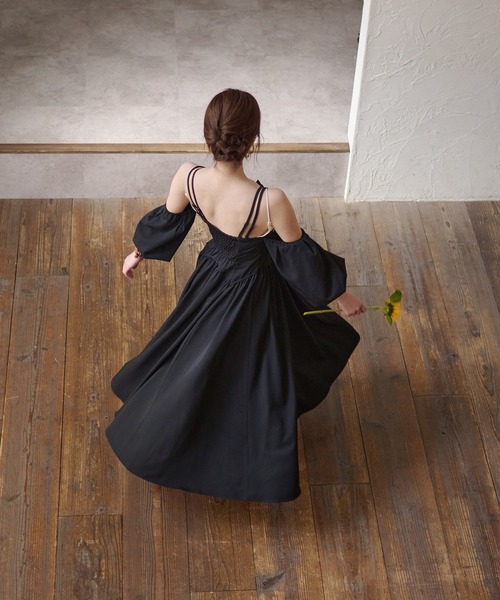セール】2way sleeve corset onepiece / 2wayスリーブコルセット