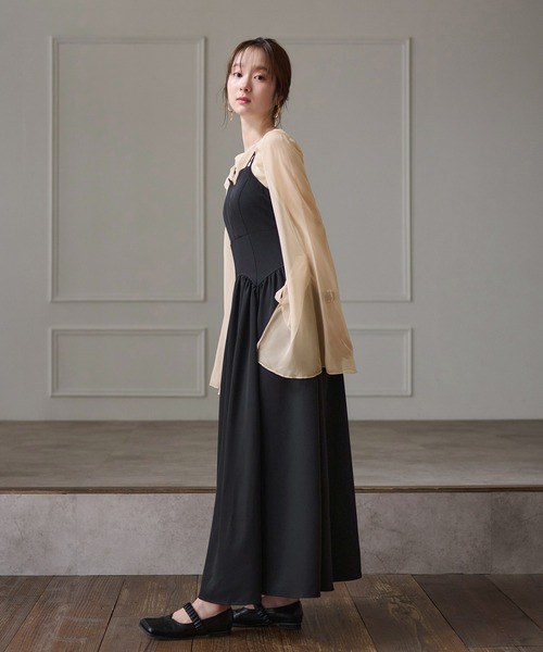 セール】2way sleeve corset onepiece / 2wayスリーブコルセット