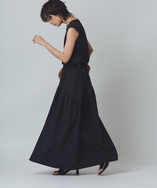 RASW(ラス)の「タフタギャザードッキングワンピース(ワンピース・レディース・ブラック×ブラック/ホワイト×ブラック・PM/M/L)」の13枚目の写真