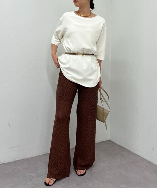 セール】バックスリットハーフスリーブブラウス（シャツ/ブラウス