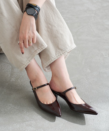 LE TALON | 4.5cmポインテッドストラップミュール(パンプス)