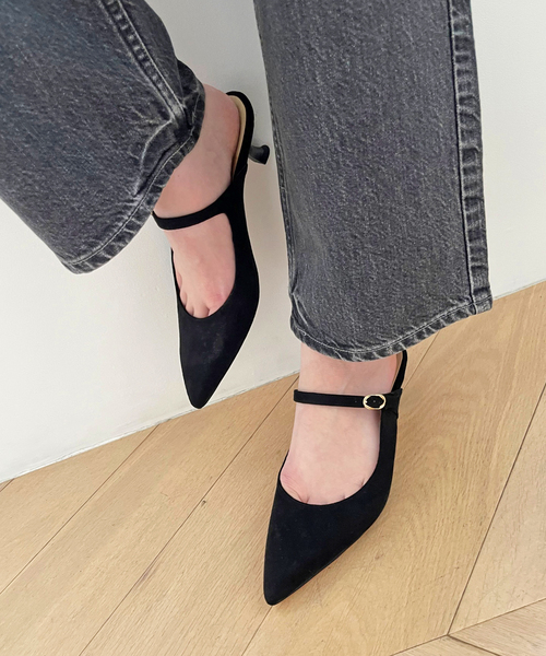 ルタロン Le Talon パンプス フロントストラップ ポインテッド