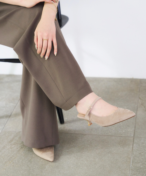 4.5cmポインテッドストラップミュール（パンプス）｜LE TALON