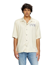 T-BOXT-SLITS-R23 Dirty-effect T-shirt with contrast effects