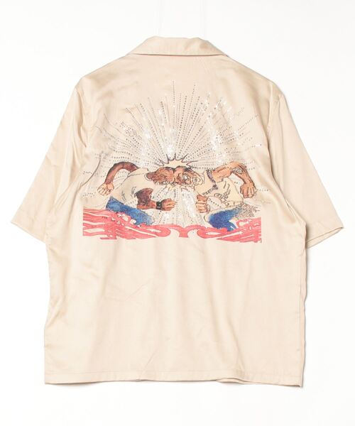 DIESEL(ディーゼル)の「メンズ 半袖シャツ S-BRACK-B-EPBR(シャツ/ブラウス・メンズ・ベージュ・44/48/46/52/50/54)」の3枚目の写真