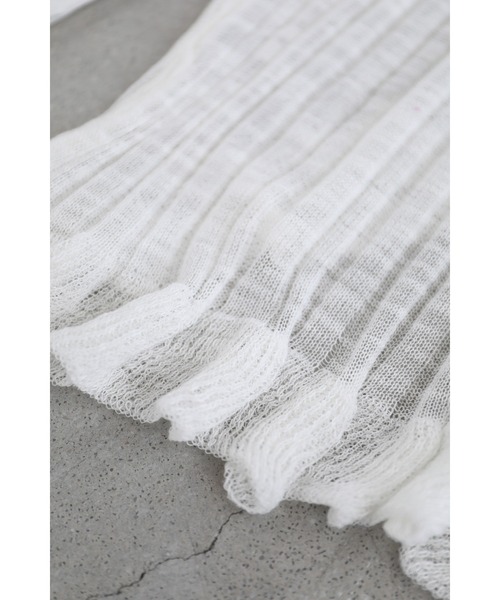 cawaii（カワイイ）の「Xラインフリルの短丈カーディガン（カーディガン/ボレロ・レディース・ホワイト/ブラック・FREE）」の19枚目の写真