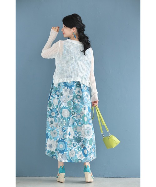 cawaii（カワイイ）の「Xラインフリルの短丈カーディガン（カーディガン/ボレロ・レディース・ホワイト/ブラック・FREE）」の10枚目の写真