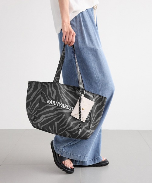 BARNYARDSTORM(バンヤードストーム)の「BARNYARDSTORM / BY刺繍トートSサイズ【WEB限定】(トートバッグ・レディース・ダークブラウン/チャコール/ゼブラ・FREE)」の7枚目の写真