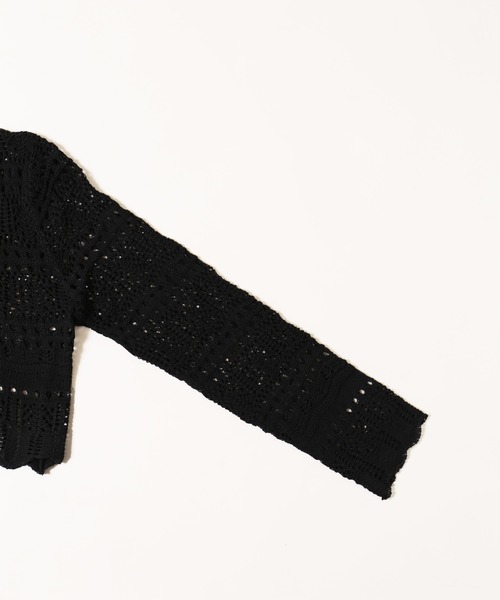 PHILLY（フィリー）の「【PHILLY】クロシェニットカーディガン（カーディガン/ボレロ・レディース・ホワイト/ブラック・FREE）」の13枚目の写真