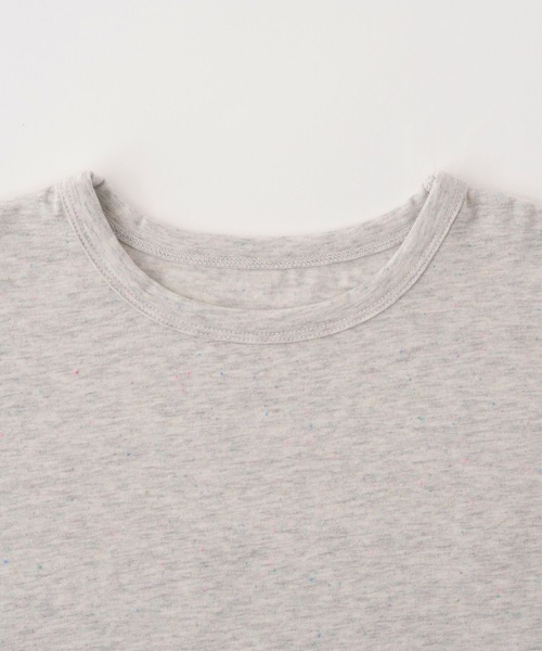 PUPPAPUPO(プッパプーポ)の「カラーネップ オーバーサイズ 長袖 Tシャツ(Tシャツ/カットソー・キッズ・杢グレー/キナリ/アイボリー・90/80/110/100)」の17枚目の写真