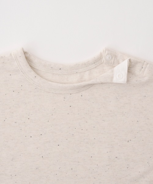 PUPPAPUPO(プッパプーポ)の「カラーネップ オーバーサイズ 長袖 Tシャツ(Tシャツ/カットソー・キッズ・杢グレー/キナリ/アイボリー・90/80/110/100)」の18枚目の写真