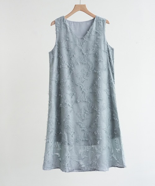 Forcement(フォースメント)の「おしゃれな夏服。一枚でこなれる上品シャギーフリンジIラインワンピース(ワンピース・レディース・ホワイト/ブルー/アイボリー/ブラック・FREE)」の22枚目の写真