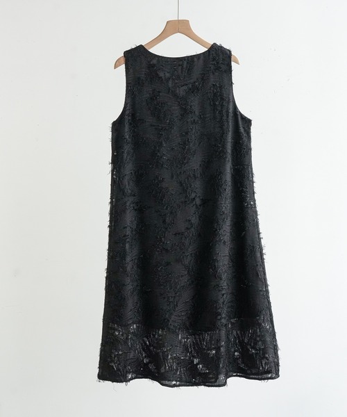 Forcement(フォースメント)の「おしゃれな夏服。一枚でこなれる上品シャギーフリンジIラインワンピース(ワンピース・レディース・ホワイト/ブルー/アイボリー/ブラック・FREE)」の12枚目の写真