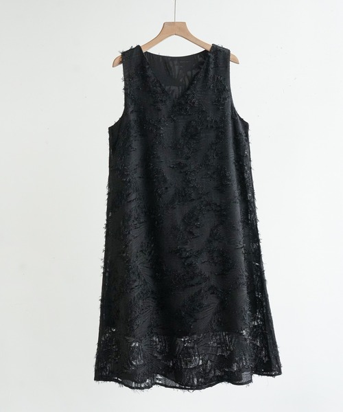 Forcement(フォースメント)の「おしゃれな夏服。一枚でこなれる上品シャギーフリンジIラインワンピース(ワンピース・レディース・ホワイト/ブルー/アイボリー/ブラック・FREE)」の13枚目の写真