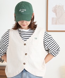 ワンポイント刺繍ベスト