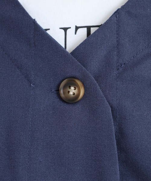 Quelle Chance(ケルシャンス)の「ワンポイント刺繍ベスト(ベスト・レディース・ベージュ/ネイビー/モカ・M/L)」の19枚目の写真