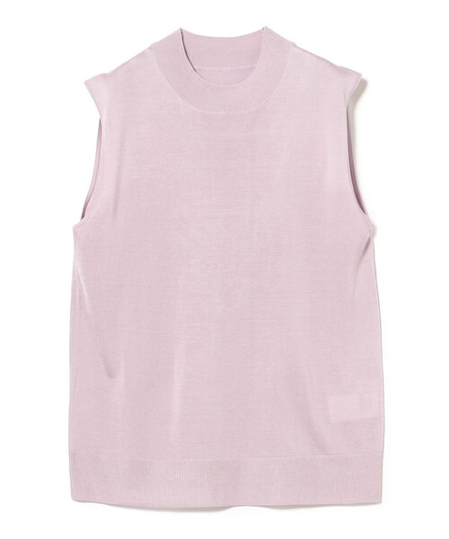 Demi-Luxe BEAMS（デミルクス ビームス）の「【2/5再値下げ】シルク ノースリーブ トップス（ニット/セーター・レディース・ネイビー/ラベンダー・ONE SIZE）」の21枚目の写真