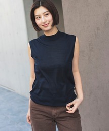 Demi-Luxe BEAMS | 【2/5再値下げ】シルク ノースリーブ トップス(ニット/セーター)