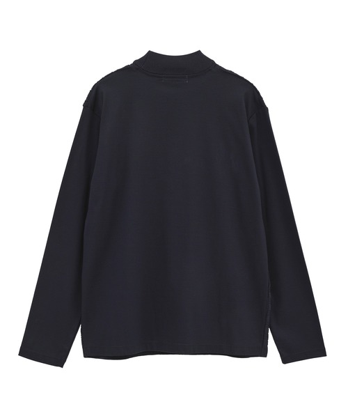 MEN'S BIGI(メンズビギ)の「ニットコンビ モックネック長袖Tシャツ(Tシャツ/カットソー・メンズ・ブラウン/ホワイト/ネイビー・02/03/04/01)」の15枚目の写真