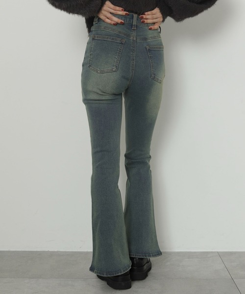 WEGO（ウィゴー）の「WEGO/ストレッチフレアデニムパンツ（デニムパンツ・レディース・ブラック/コバルトブルー/ダークブルー/ダークインディゴブルー/ブラック系その他・SMALL/MEDIUM）」の22枚目の写真