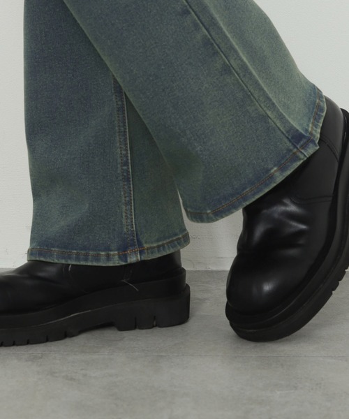 WEGO（ウィゴー）の「WEGO/ストレッチフレアデニムパンツ（デニムパンツ・レディース・ブラック/コバルトブルー/ダークブルー/ダークインディゴブルー/ブラック系その他・SMALL/MEDIUM）」の12枚目の写真