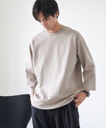 coen | クリーンプラス7分袖Tシャツ【抗菌防臭・防汚（食品汚れ）・UVカット】(Tシャツ/カットソー)